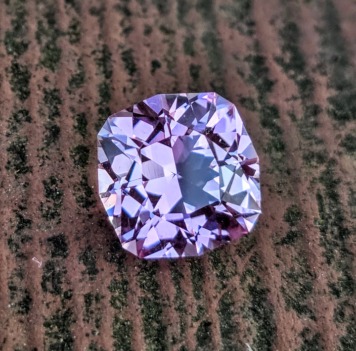 Pinkish Peach Padparadscha Lab Sapphire, House Of Sylas Cushion Cut, 7.17 Carats