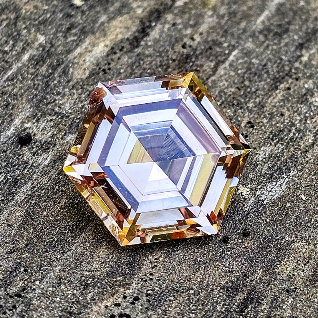 Smoky Lab Spinel , Hexagon Step Cut, 9.18 Carats - DJEVA