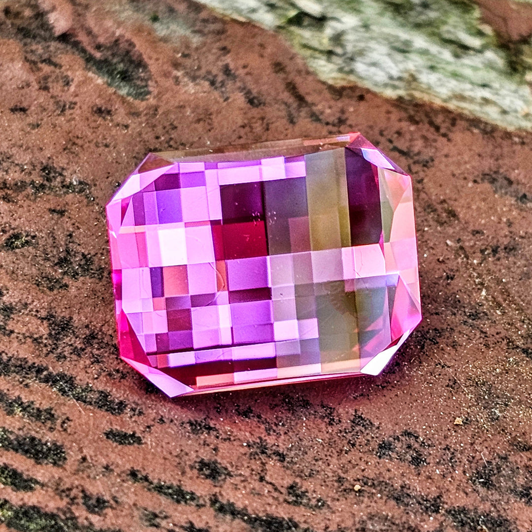 Star Wars Pink Laser Ruby, Pixel Rectangle Cut, 7.70 Carats - DJEVA
