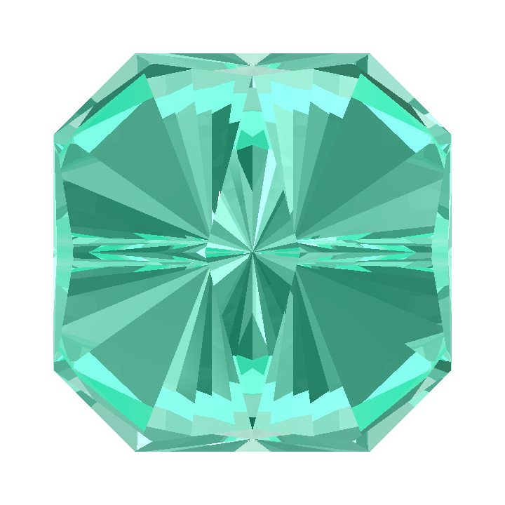 Custom Blue - Teal Sapphire Tessellation Gem
